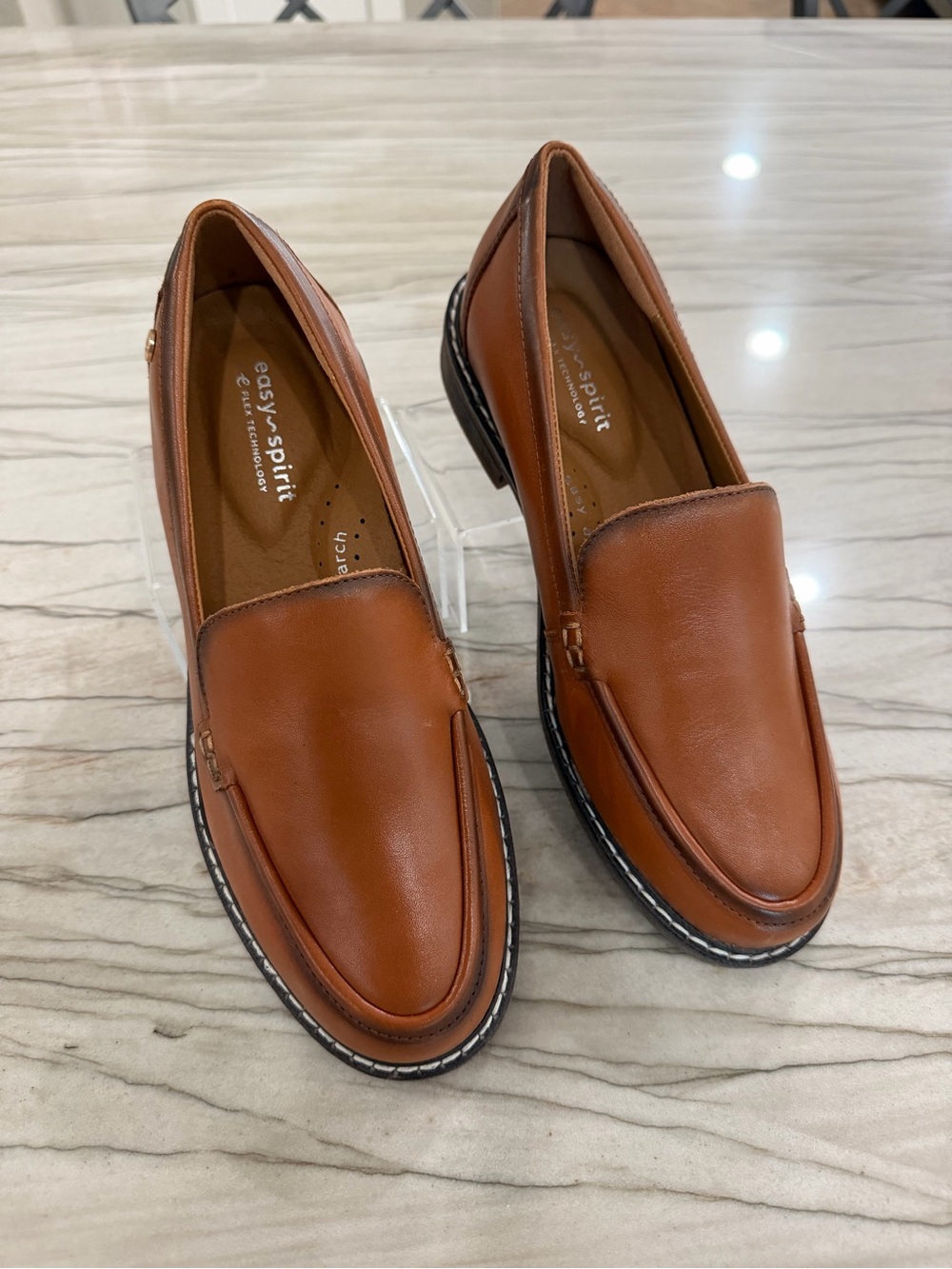 Easy Spirit Jaylin Leather Slip-On Loafers